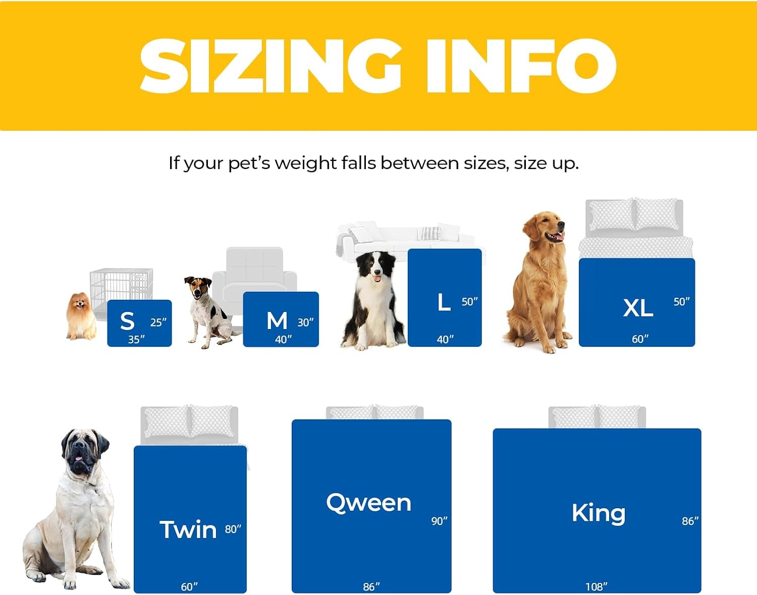 image:imageSunheir Waterproof Blanket for King Size Bed 108x86 Soft Reversible Sherpa Fleece Flannel Dog Blankets for Large Dogs Pet Blanket for Bed Couch Soft Plush Furniture Protector PinkBlue