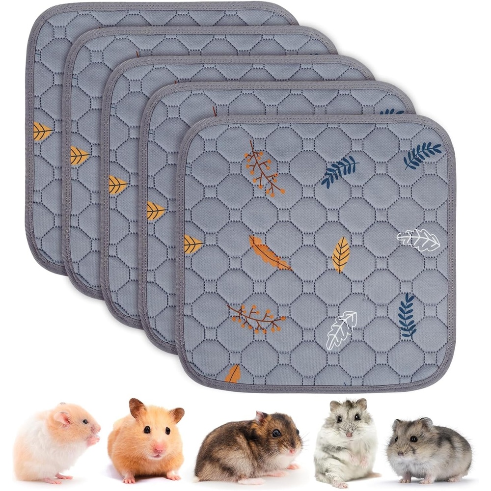 image:imageSunheir Washable Pee Pads for Dogs 2Pack Reusable Puppy Pads Pet Training Pads Waterproof Dog Pee Pads for Crate Whelping Pad NonSlip Protects Against Urine Leakage Leaves  Pink 31x36Leaves  Light Grey