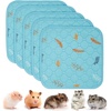 image:imageSunheir Washable Pee Pads for Dogs 2Pack Reusable Puppy Pads Pet Training Pads Waterproof Dog Pee Pads for Crate Whelping Pad NonSlip Protects Against Urine Leakage Leaves  Pink 31x36Leaves  Sky Blue