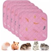 image:imageSunheir Washable Pee Pads for Dogs 2Pack Reusable Puppy Pads Pet Training Pads Waterproof Dog Pee Pads for Crate Whelping Pad NonSlip Protects Against Urine Leakage Leaves  Pink 31x36Leaves  Pink