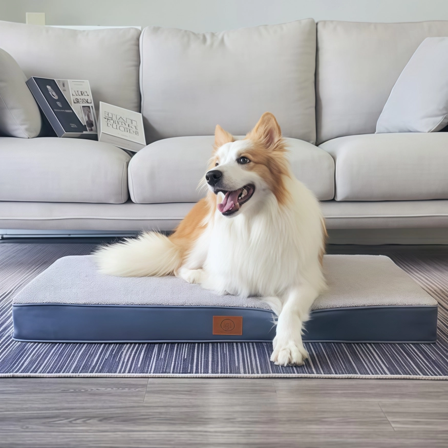 SUNHEIR Memory Foam Dog Bed and  Crate Comfort